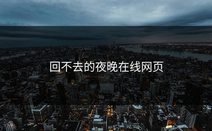 回不去的夜晚在线网页