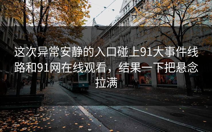 这次异常安静的入口碰上91大事件线路和91网在线观看，结果一下把悬念拉满